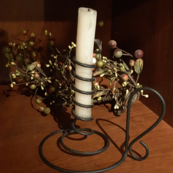 Country candle holder - Picture 2 of 2